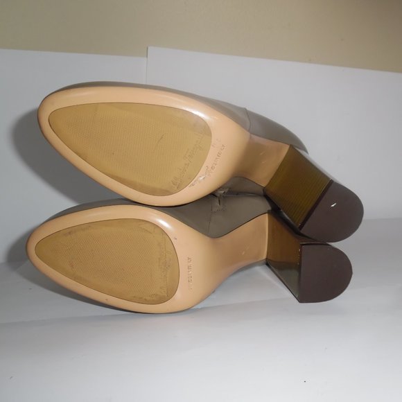 Salvatore Ferragamo Cut Out Ankle Maka Chain Boots - Picture 5 of 14